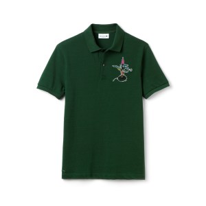 A polo from the Lacoste by Jean-Paul Goude “Holiday Collector” capsule.