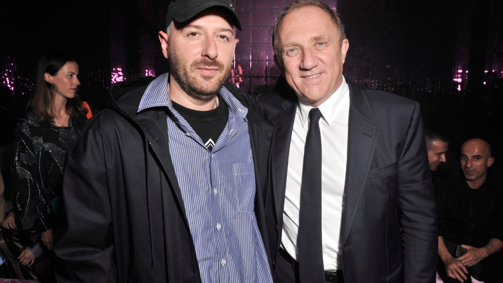 Demna Gvasalia and Francois-Henri Pinault