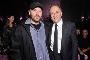 Demna Gvasalia and Francois-Henri Pinault