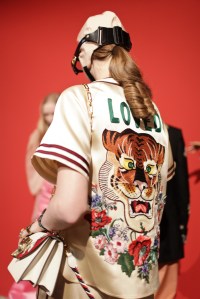 Backstage at Gucci Spring 2017