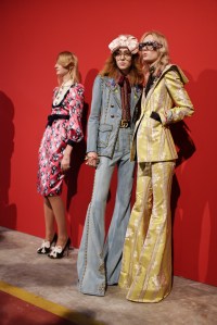Backstage at Gucci Spring 2017