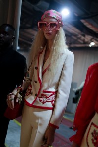 Backstage at Gucci Spring 2017