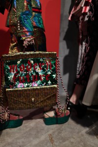 Backstage at Gucci Spring 2017