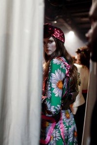Backstage at Gucci Spring 2017