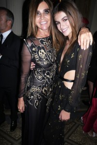 Carine Roitfeld and Kaia Jordan Gerber at Harper's Bazaar's Icons Party