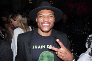 Russell Westbrook at Harper's Bazaar's Icons Party