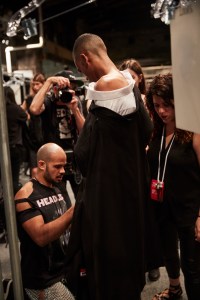 Backstage at Hood by Air RTW Spring 2017