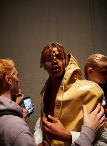Backstage at Hood by Air RTW Spring 2017
