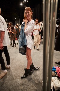 Backstage at Hood by Air RTW Spring 2017