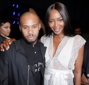 Shayne Oliver and Naomi Campbell at HBA RTW Spring 2017