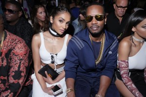 Regina Perera and Juicy J at HBA RTW Spring 2017