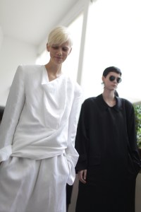 Backstage at Jil Sander Spring 2017