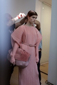 Backstage at Jil Sander Spring 2017