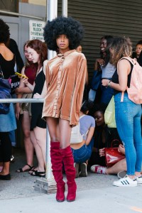 Scenes from Kanye West's open casting call for models.