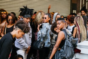 Scenes from Kanye West's open casting call for models.