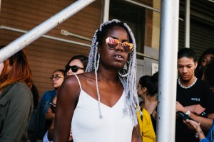 Scenes from Kanye West's open casting call for models.