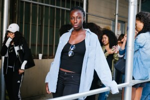 Scenes from Kanye West's open casting call for models.