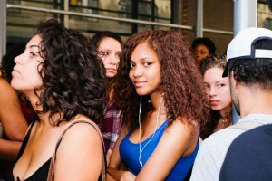 Scenes from Kanye West's open casting call for models.