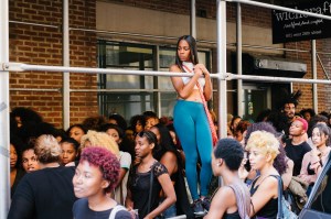Scenes from Kanye West's open casting call for models.