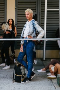 Scenes from Kanye West's open casting call for models.