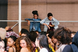 Scenes from Kanye West's open casting call for models.