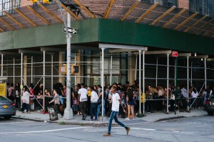 Scenes from Kanye West's open casting call for models.