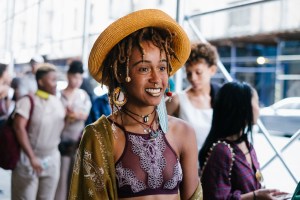 Scenes from Kanye West's open casting call for models.