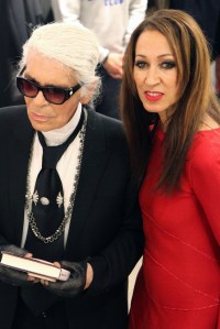 Karl Lagerfeld and Pat Cleveland