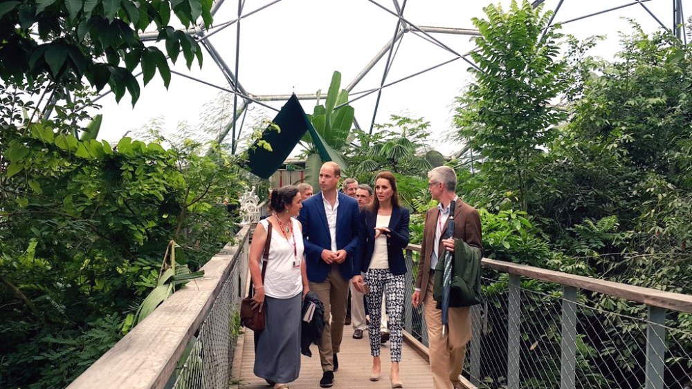 Duchess Kate Middleton at the Eden Project in Cornwall