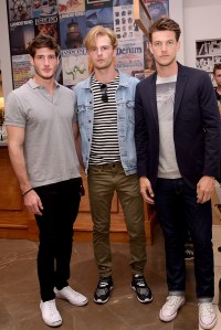 Models at the Lands' End party.