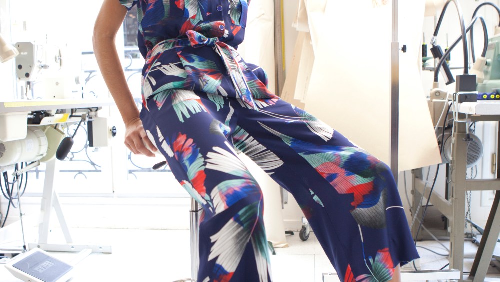 A design from Christine Phung's Spring 2017 collection for Leonard.