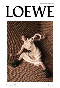 Loewe's outdoor campaign shot by Steven Meisel.