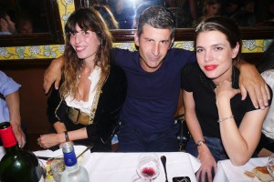 Lou Doillon, André Saraiva and Charlotte Casiraghi