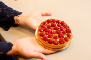 Pistachio Raspberry Rose Tart