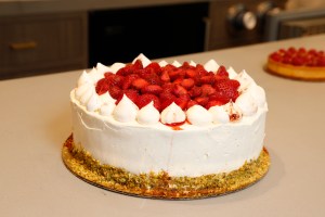 Strawberry and Chiboust Cake