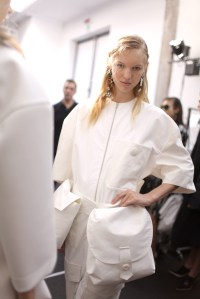 Backstage at Marni Spring 2017