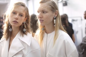Backstage at Marni Spring 2017
