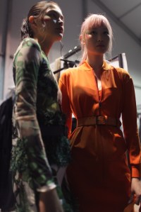 Backstage at Max Mara Spring 2017