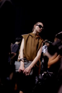 Backstage at Max Mara Spring 2017