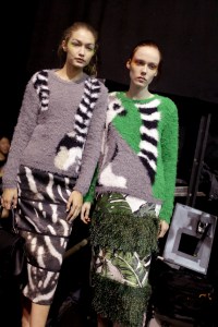 Backstage at Max Mara Spring 2017