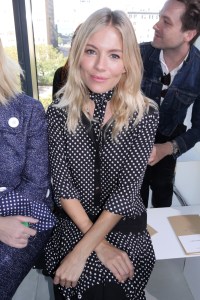 Sienna Miller front row at the Michael Kors Spring show.