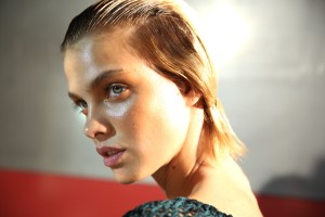 Backstage at Missoni Spring 2017