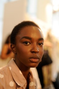 Backstage at Monique Lhuillier RTW Spring 2017