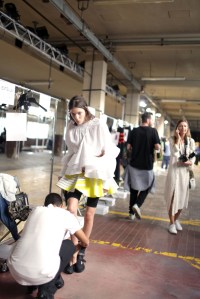 Backstage at MSGM Spring 2017