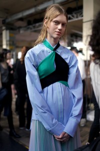 Backstage at MSGM Spring 2017