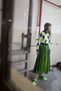Backstage at MSGM Spring 2017