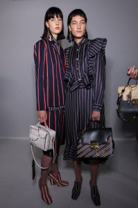 Backstage at Mulberry RTW Spring 2017