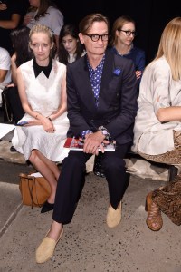 Hamish Bowles front row at the Narciso Rodriguez Spring show.