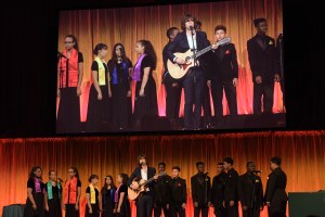 Cobi with Youth Singers