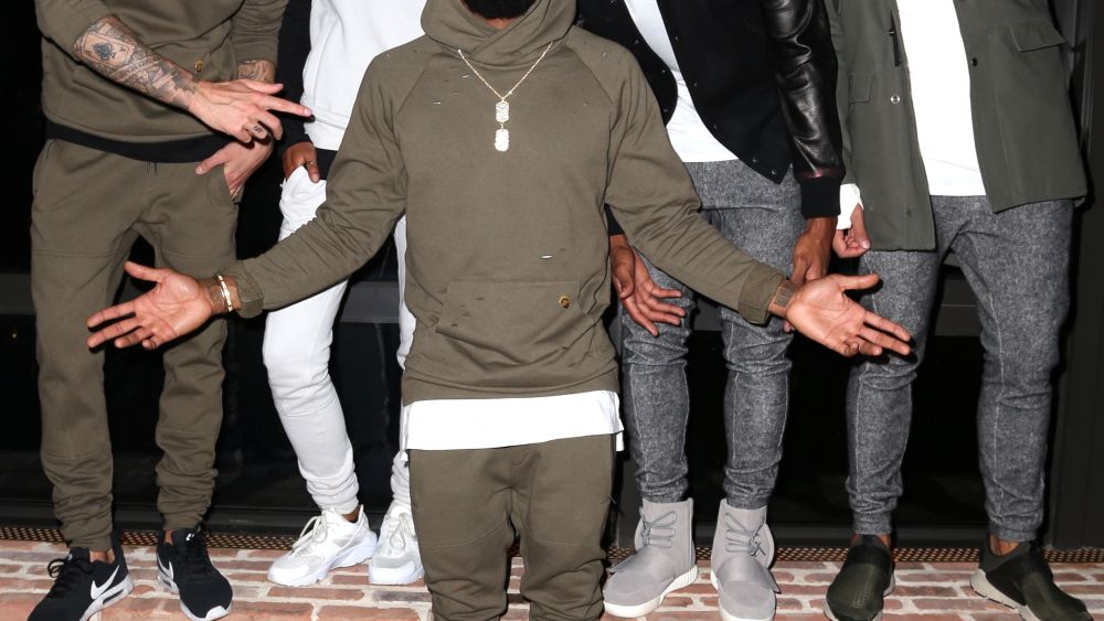 Odell Beckham Jr. with models